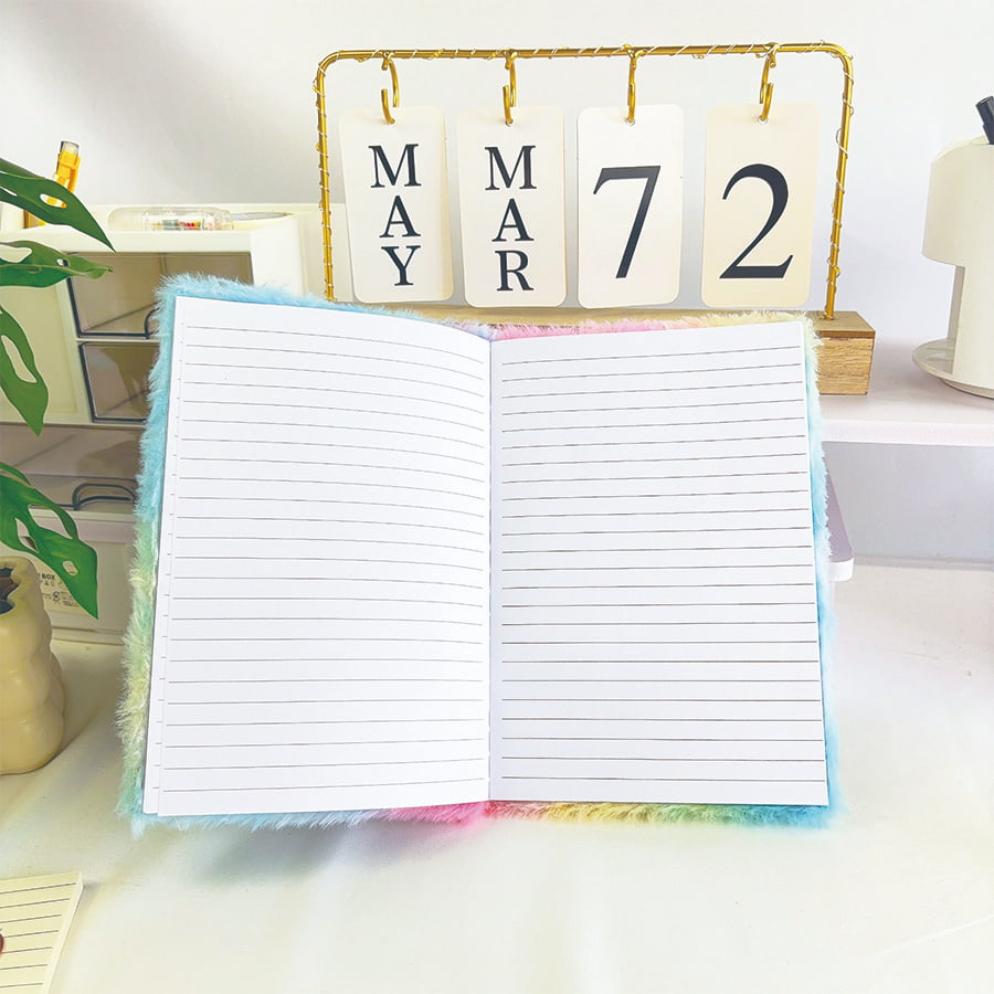 Taccuino in peluche A5 con diario di gatti carini