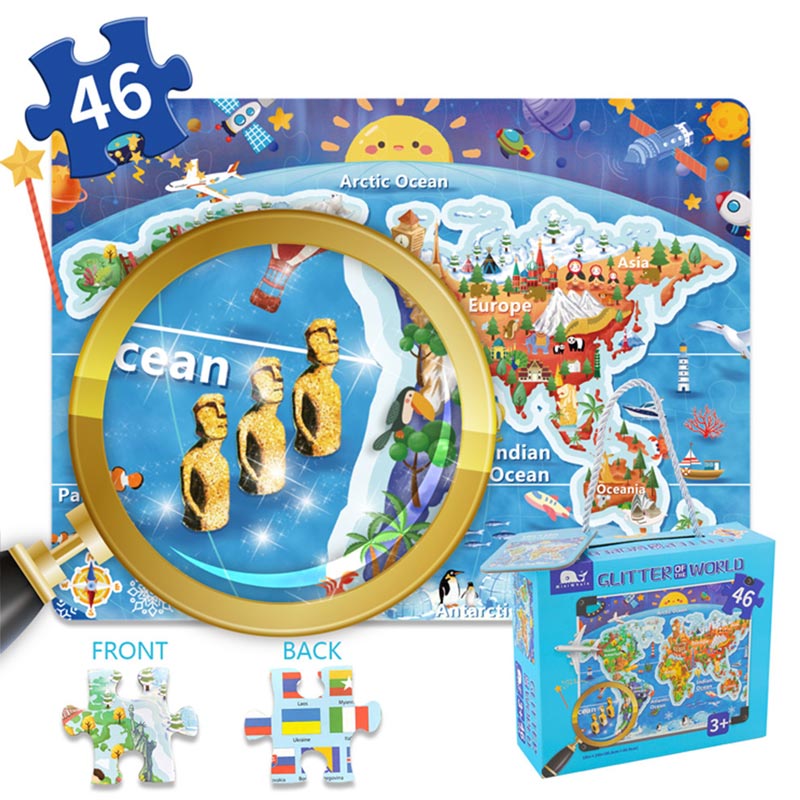 Puzzle personalizzato con nome in legno per bambini